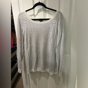 EXPRESS - white textured sweater